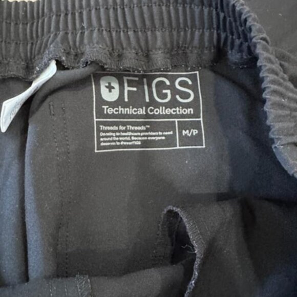 FIGS- Black Yola Pants- Size Medium Petite - Picture 5 of 5